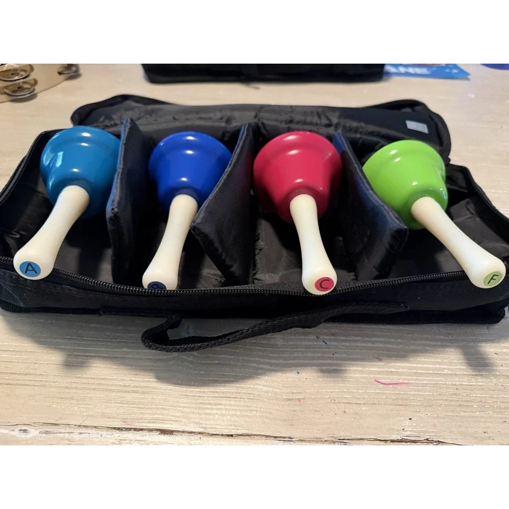 MINIARTIS Hand Bells for Kids | Educational Music Toys with Case A,B,C,F Bells